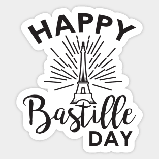 Shining Eiffel Tower the symbol of France - Bastille Day Sticker